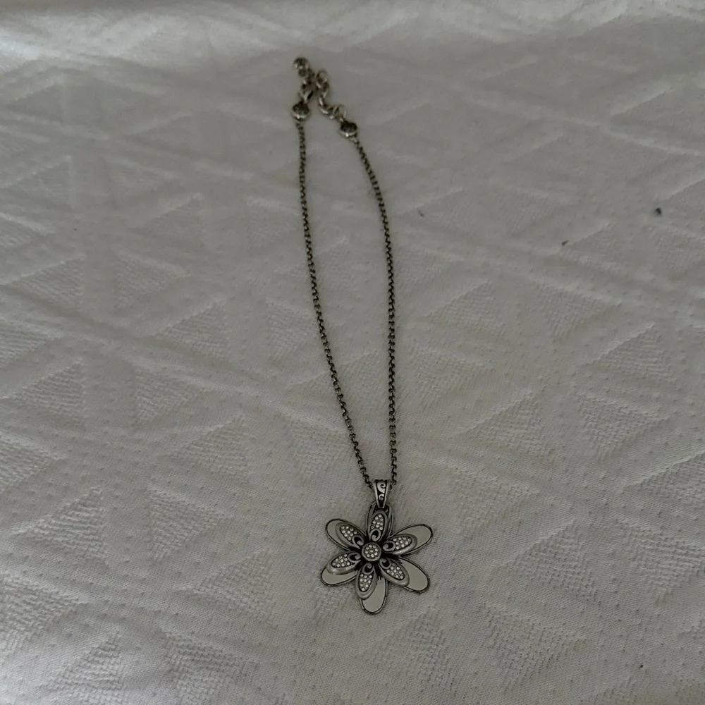 Brighton Silver Floral Necklace - Picture 2 of 3